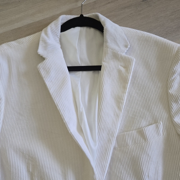 Tommy hilfiger White velvet Blazer - Picture 3 of 8
